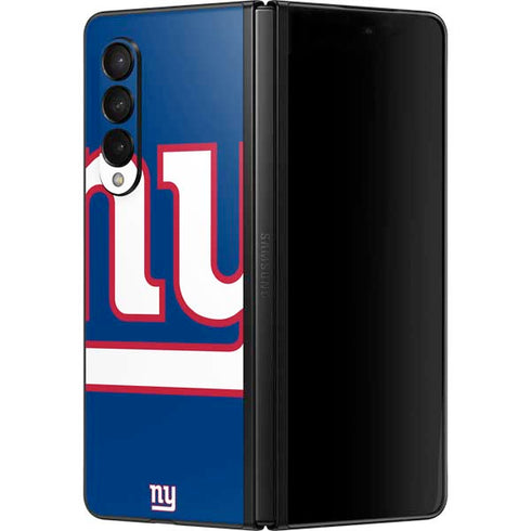 NFL New York Giants Large Logo Galaxy Z Fold3 5G Skin