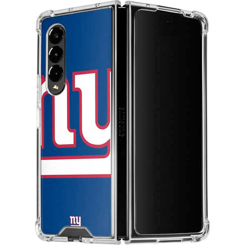 NFL New York Giants Large Logo Galaxy Z Fold4 5G Clear Case