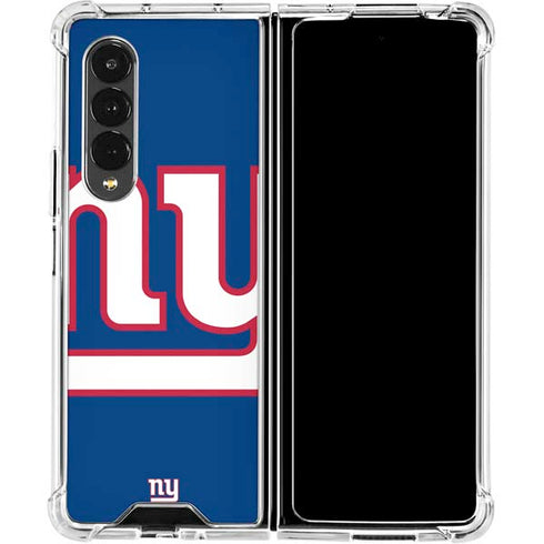 NFL New York Giants Large Logo Galaxy Z Fold4 5G Clear Case