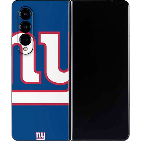 NFL New York Giants Large Logo Galaxy Z Fold4 5G Skin