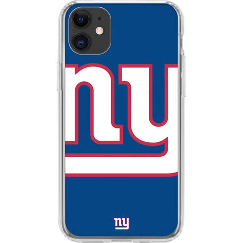 NFL New York Giants Large Logo iPhone 11 Clear Case