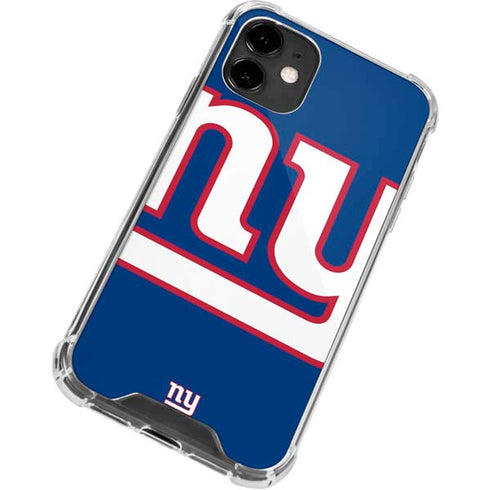 NFL New York Giants Large Logo iPhone 12 Clear Case