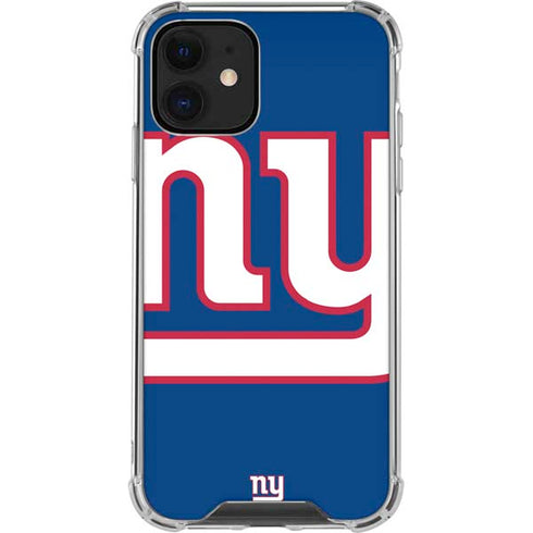 NFL New York Giants Large Logo iPhone 12 Mini Clear Case