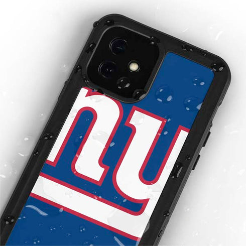 NFL New York Giants Large Logo iPhone 12 Mini Waterproof Case