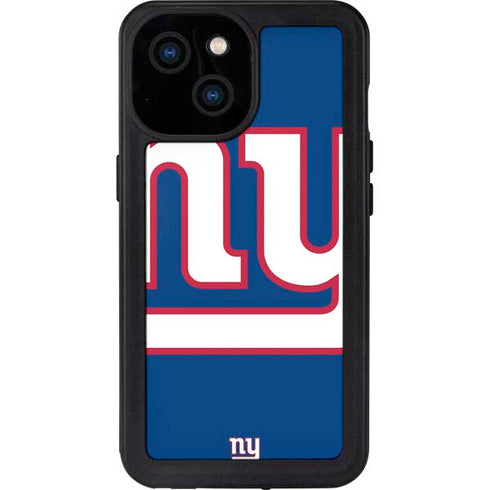 NFL New York Giants Large Logo iPhone 13 Mini Waterproof Case