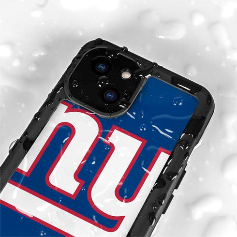 NFL New York Giants Large Logo iPhone 13 Mini Waterproof Case