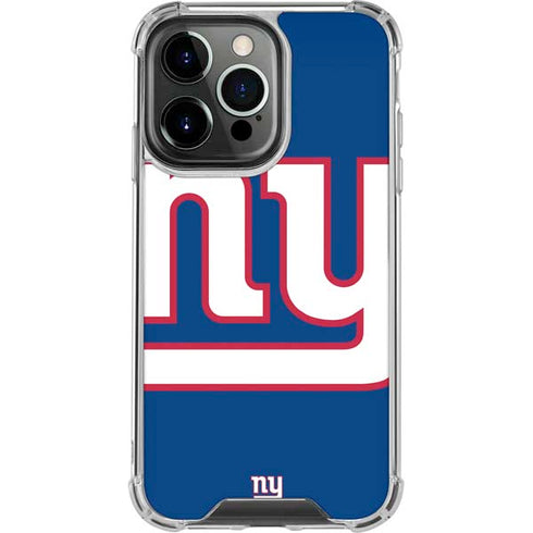 NFL New York Giants Large Logo iPhone 14 Pro Clear Case