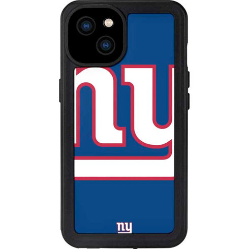 NFL New York Giants Large Logo iPhone 15 Plus Waterproof Case