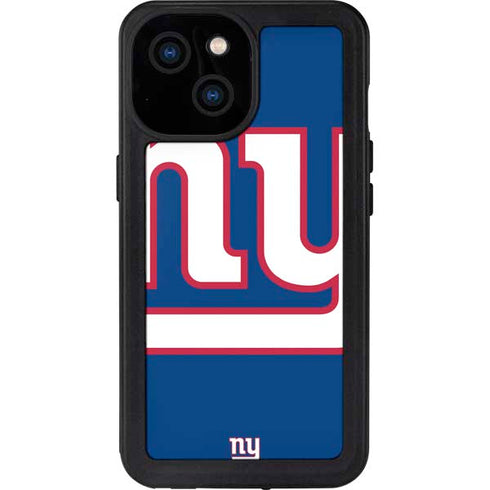 NFL New York Giants Large Logo iPhone 15 Waterproof Case
