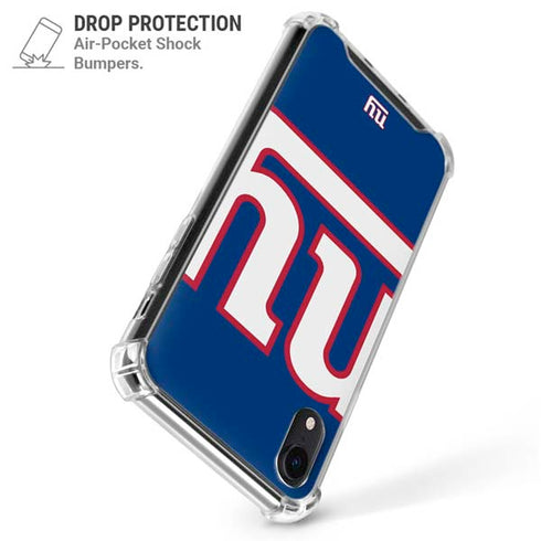 NFL New York Giants Large Logo iPhone XR Clear Case