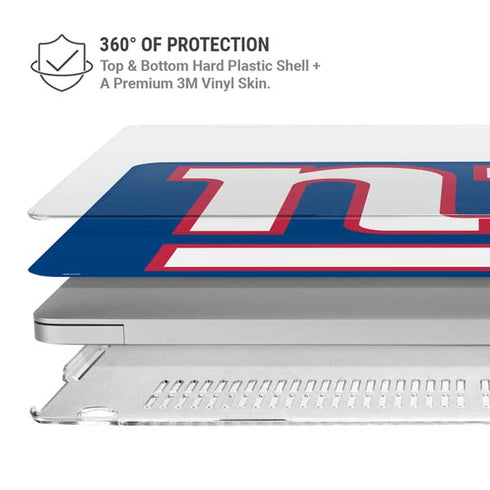 NFL New York Giants Large Logo MacBook Air 13in M1 (2021) Case plus Skin