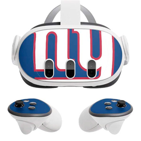 NFL New York Giants Large Logo Meta Quest 3 Skin
