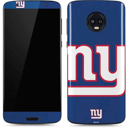 NFL New York Giants Large Logo Moto G6 Skin