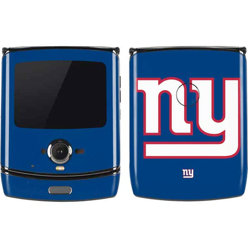 NFL New York Giants Large Logo Motorola RAZR Skin
