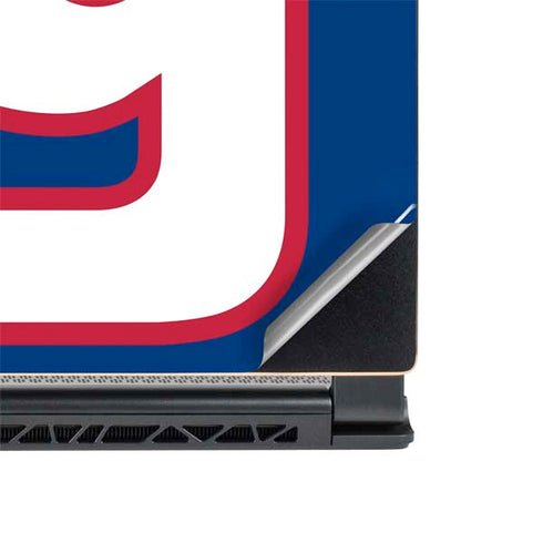 NFL New York Giants Large Logo MSI GS65 Stealth Laptop Skin