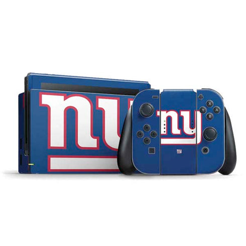 NFL New York Giants Large Logo Nintendo Switch Bundle Skin