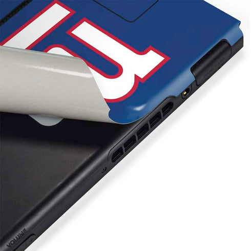NFL New York Giants Large Logo Nintendo Switch Bundle Skin