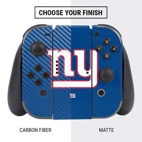 NFL New York Giants Large Logo Nintendo Switch Bundle Skin