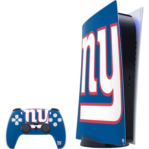 NFL New York Giants Large Logo PS5 Digital Edition Bundle Skin