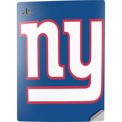 NFL New York Giants Large Logo PS5 Digital Edition Console Skin