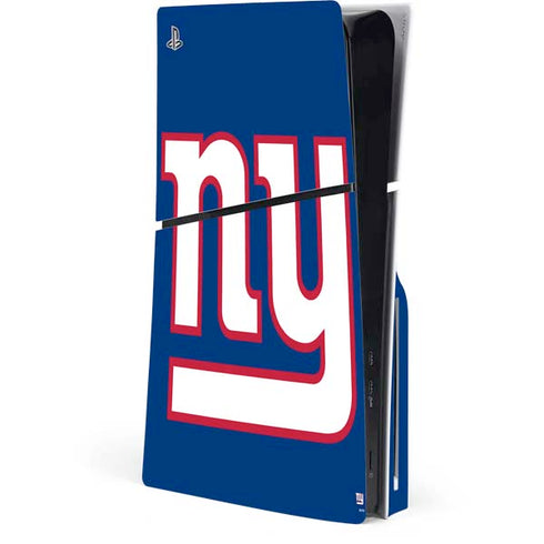 NFL New York Giants Large Logo PS5 Slim Disk Console Skin