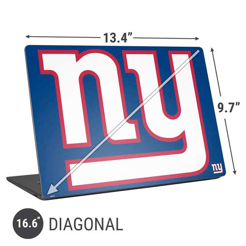 NFL New York Giants Large Logo Universal Laptop 16.6in (13.4 x 9.7in) Skin