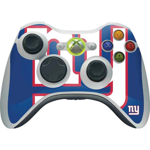 NFL New York Giants Large Logo Xbox 360 Wireless Controller Skin