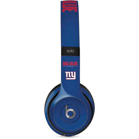 NFL New York Giants Team Motto Beats Solo 2 Wired Skin