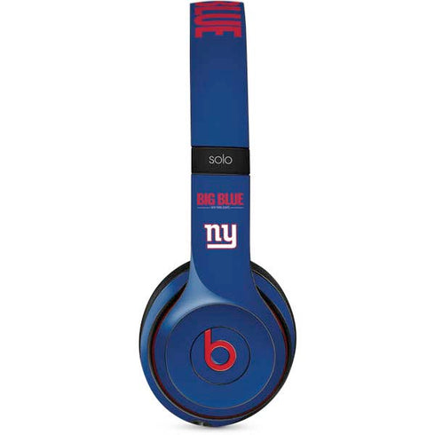 NFL New York Giants Team Motto Beats Solo 2 Wireless Skin