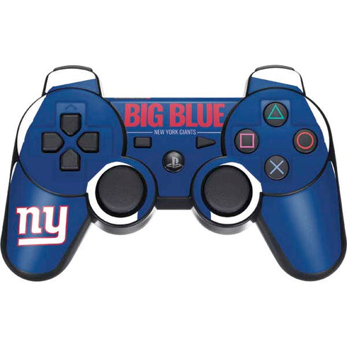 NFL New York Giants Team Motto PS3 Dual Shock wireless controller Skin