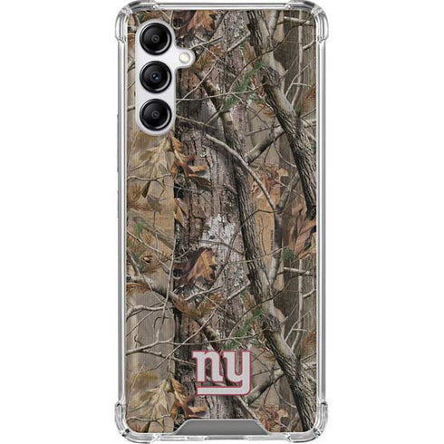 NFL New York Giants Realtree AP Camo Galaxy A14 5G Clear Case