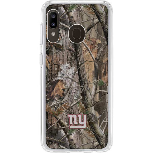 NFL New York Giants Realtree AP Camo Galaxy A20 Clear Case