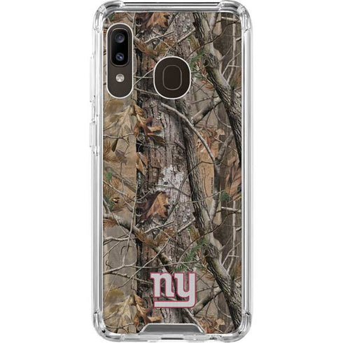 NFL New York Giants Realtree AP Camo Galaxy A30 Clear Case