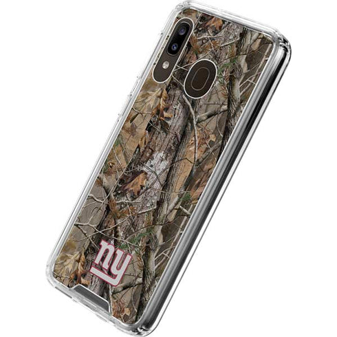 NFL New York Giants Realtree AP Camo Galaxy A30 Clear Case
