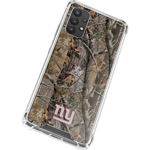 NFL New York Giants Realtree AP Camo Galaxy A32 5G Clear Case