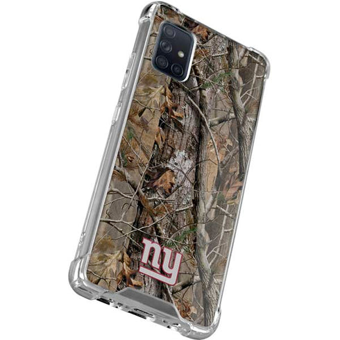 NFL New York Giants Realtree AP Camo Galaxy A51 5G Clear Case