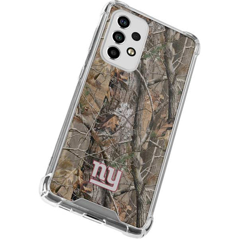 NFL New York Giants Realtree AP Camo Galaxy A53 5G Clear Case