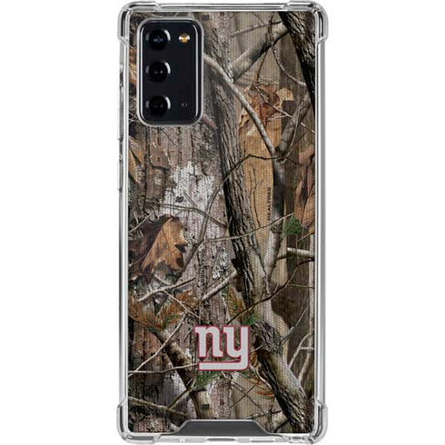 NFL New York Giants Realtree AP Camo Galaxy Note20 5G Clear Case