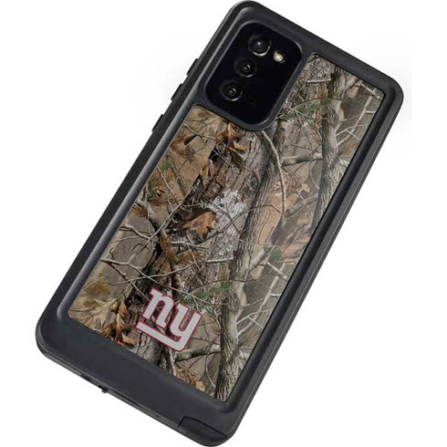 NFL New York Giants Realtree AP Camo Galaxy Note20 5G Waterproof Case