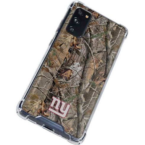 NFL New York Giants Realtree AP Camo Galaxy S20 FE Clear Case