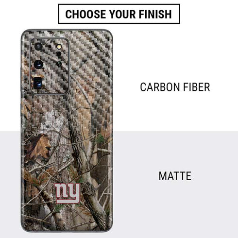 NFL New York Giants Realtree AP Camo Galaxy S20 Ultra 5G Skin