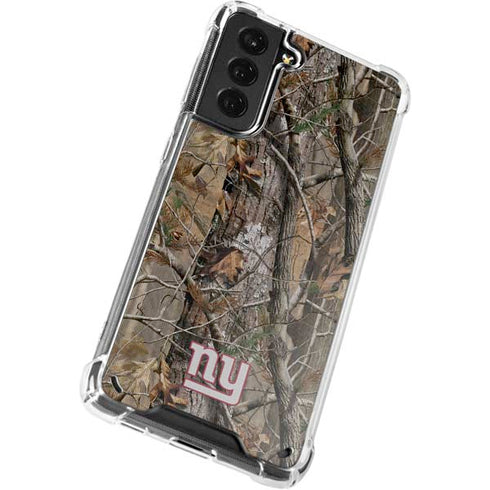 NFL New York Giants Realtree AP Camo Galaxy S21 5G Clear Case