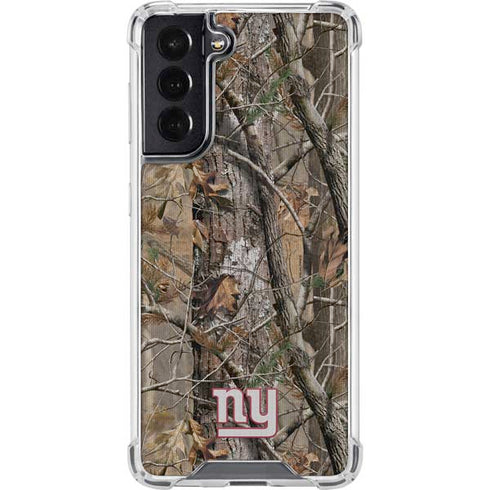 NFL New York Giants Realtree AP Camo Galaxy S22 Clear Case