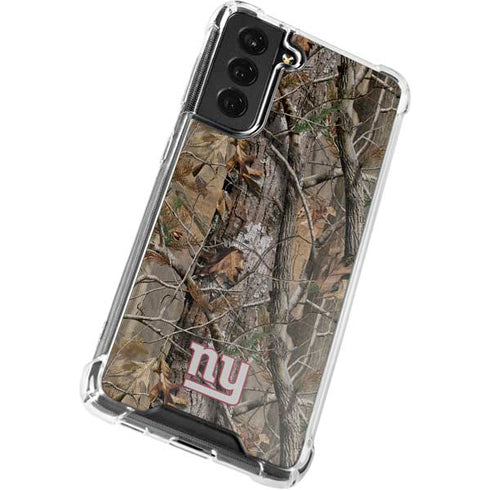 NFL New York Giants Realtree AP Camo Galaxy S22 Clear Case