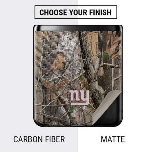 NFL New York Giants Realtree AP Camo Galaxy Z Flip Skin