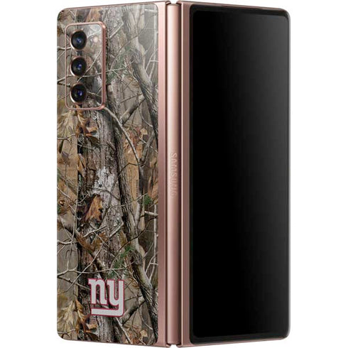 NFL New York Giants Realtree AP Camo Galaxy Z Fold2 5G Skin