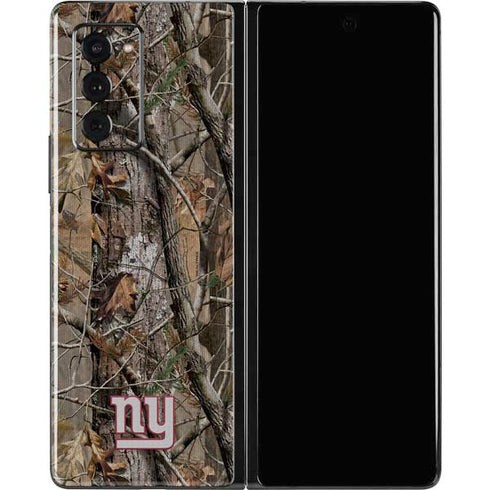 NFL New York Giants Realtree AP Camo Galaxy Z Fold2 5G Skin