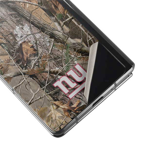 NFL New York Giants Realtree AP Camo Galaxy Z Fold2 5G Skin