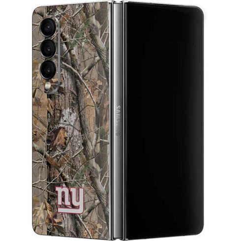 NFL New York Giants Realtree AP Camo Galaxy Z Fold4 5G Skin