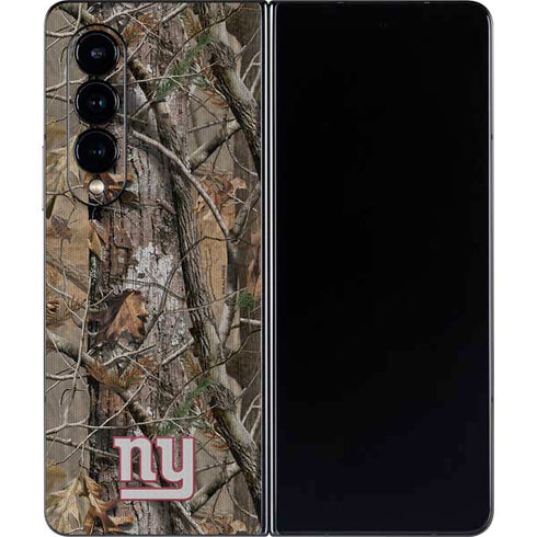 NFL New York Giants Realtree AP Camo Galaxy Z Fold4 5G Skin